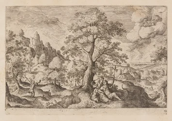 Plate 10, from Landscapes with Scenes from the Old and New Testament and Ovid’s Metamorphoses