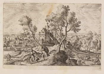 Plate 14, from Landscapes with Scenes from the Old and New Testament and Ovid’s Metamorphoses