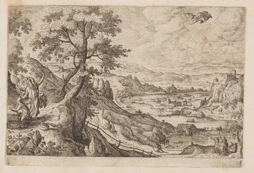Plate 5, from Landscapes with Scenes from the Old and New Testament and Ovid