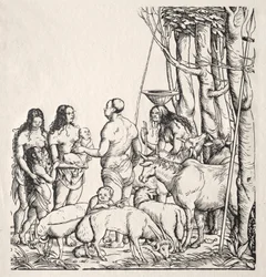Hottentots with Herd