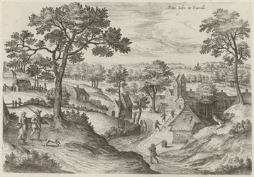 View of the Church of St. Job and the Castle of Carloo