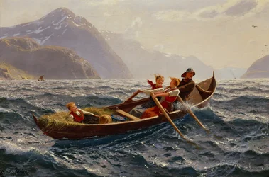 Boat Rowing Trip at Sognefjorden