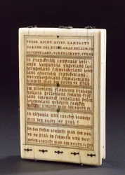Tablet compass sundial, Nuremberg, 1574