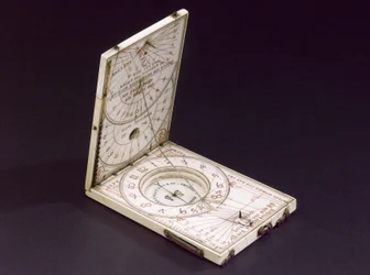 Tablet compass sundial, Nuremberg, 1574