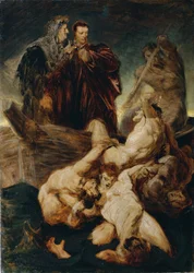 Dante and Virgil in Hell
