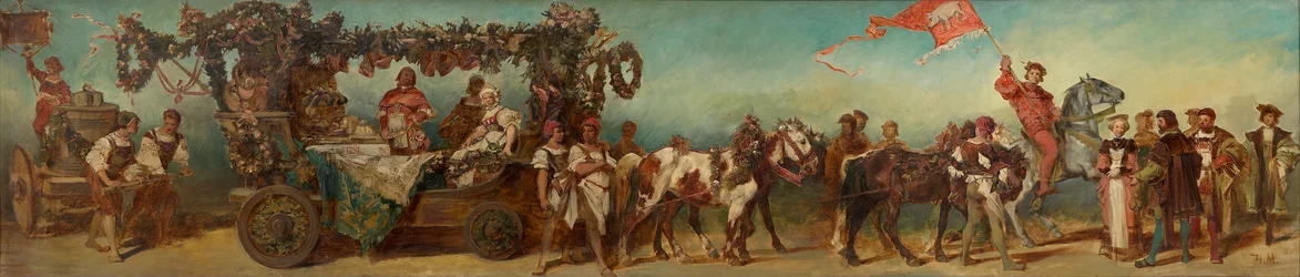 Design for the 1879 festive procession - The Butchers