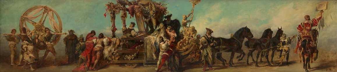 Design for the Festive Procession of 1879 - The Textile Industry