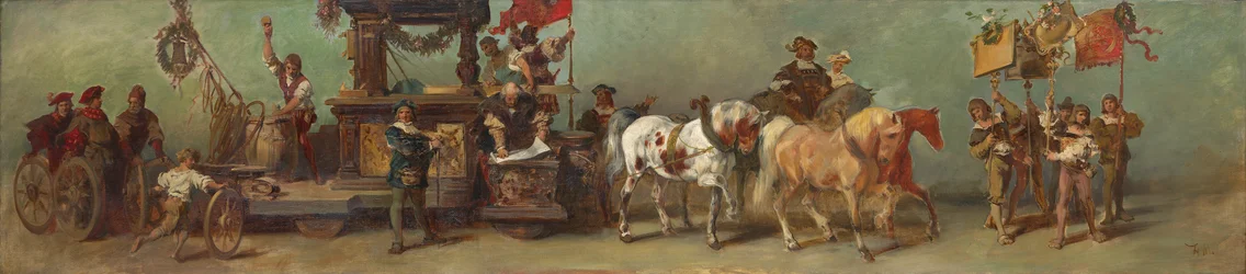 Design for the Festive Procession of 1879 - The Carpenters, Woodturners and Coopers