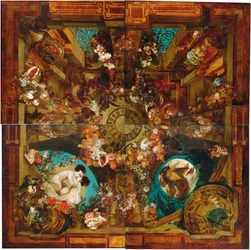 Night and Morning, ceiling painting in four parts