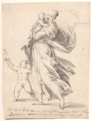 Woman with Two Children