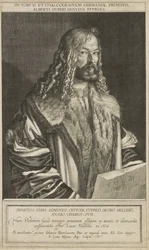 Portrait of Dürer, Engraved by Lucas Kilian