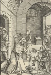 Christ Purifying the Temple, from Speculum Passionis Domini Nostri Ihesu Christi