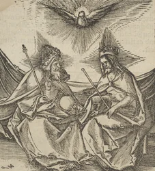 The Holy Trinity, from Hymmelwagen auff dem, wer wol lebt