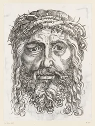Large Head of Christ with Crown of Thorns