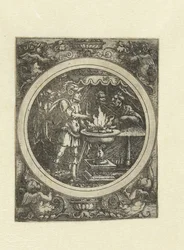 Mucius Scaevola with His Right Hand in the Fire