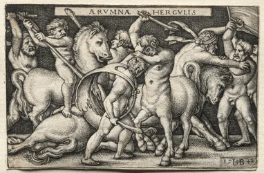 The Labors of Hercules: Hercules Defeating the Centaurs, 1542