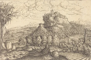 Landscape with a Castle in the Center