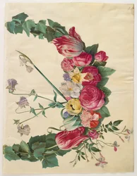Flower Garland from the album Gottorfer Codex, c.1650