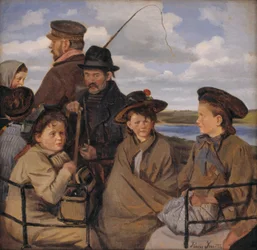 In the Carriage. The Artist