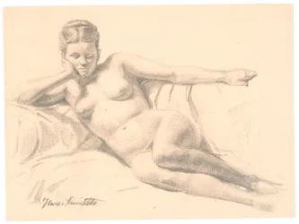 Reclining Female Model