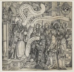 Maximilian Presented by his Patron Saints to the Almighty, 1519