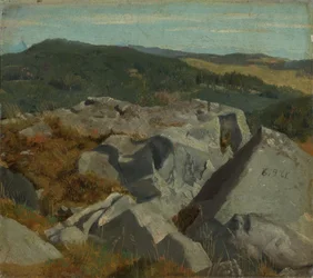 View of Rocks and Mountain Ridges