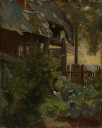 Cabbage Garden with Corner of a House
