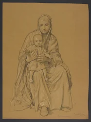 Mary with Jesus on Her Lap
