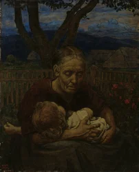 Mother and Child in a Garden