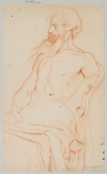 Half-Naked Old Man with a Beard