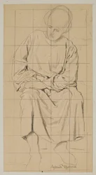 Study of a Seated Figure in a Long Robe