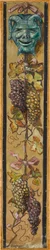 Wall Frieze from the Music Room of the Pringsheim House, Munich: Horned Mask with Moon-Shaped Mouth and Bunch of Grapes. Right of Inv.-No. 1921