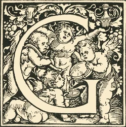 G - An Alphabet by Hans Weiditz, c1520-1521