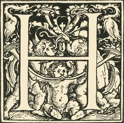 H - An Alphabet by Hans Weiditz
