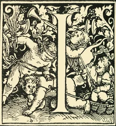 I - An Alphabet by Hans Weiditz, c1520-1521, 1908