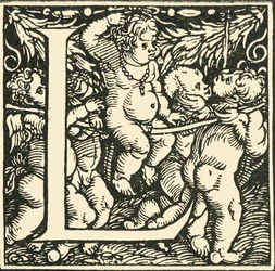 L - An Alphabet by Hans Weiditz, c1520-1521, 1908