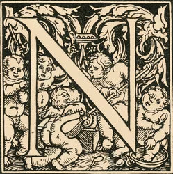 N - An Alphabet by Hans Weiditz, c1520-1521
