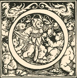 O - An Alphabet by Hans Weiditz, c1520-1521, 1908