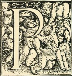 P - An Alphabet by Hans Weiditz, c1520-1521