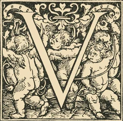 V - An Alphabet by Hans Weiditz, c. 1520-1521, 1908