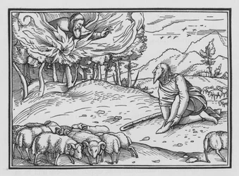 God Appears to Moses in a Burning Bush