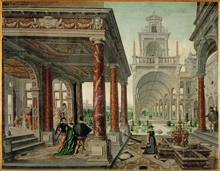 Palace Architecture with Elegant Company