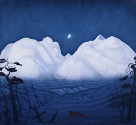 Winter Nights in the Mountains