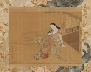 Courtesan Enjoying a Cool Summer Evening, 1741