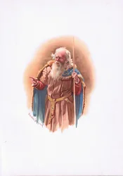 Polonius, illustration from Hamlet