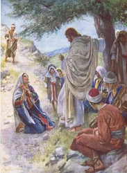 The Faith of Martha (Illustration from Pictures That Teach The Crown Series, 1920)