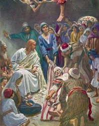 The Man Let Down Through the Roof, Luke 5:24