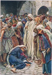 The woman who touched the hem of his garment