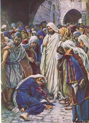 The Woman Who Touched the Hem of the Garment, Illustration from 