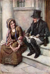 Trotty Veck and His Daughter Meg